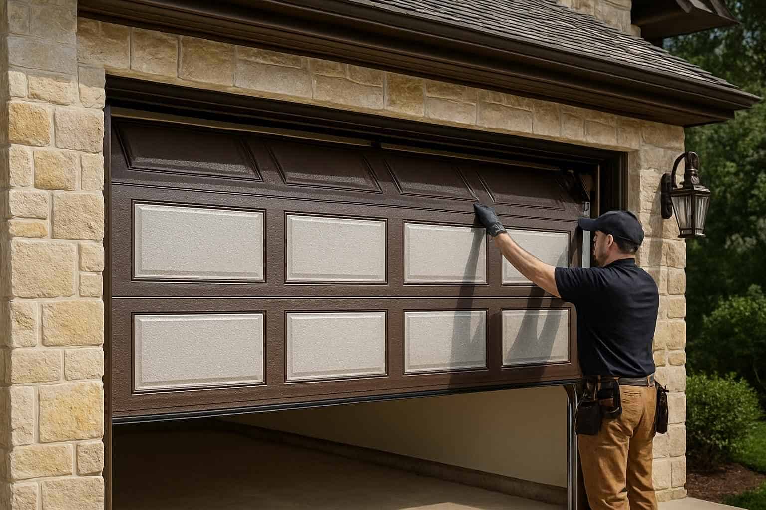 Garage Door Installation Contractor In Luckenbach TX Insulated Garage Door Installation Service in Luckenbach TX