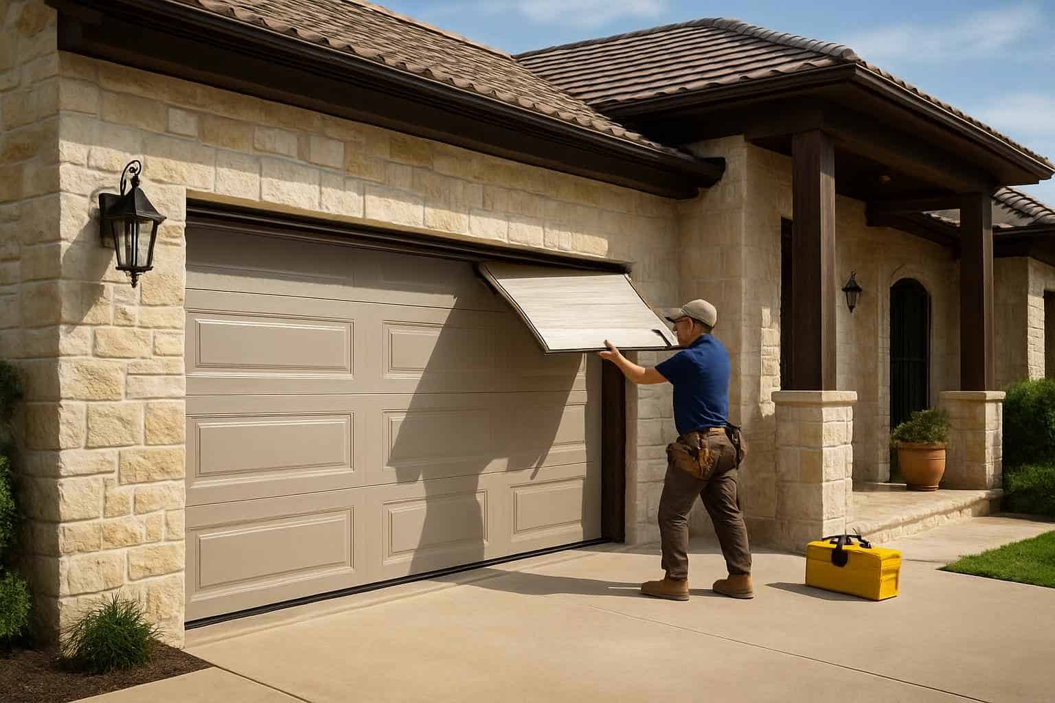 Garage Door Installation Contractor In Stonewall TX Insulated Garage Door Installation Service in Stonewall TX