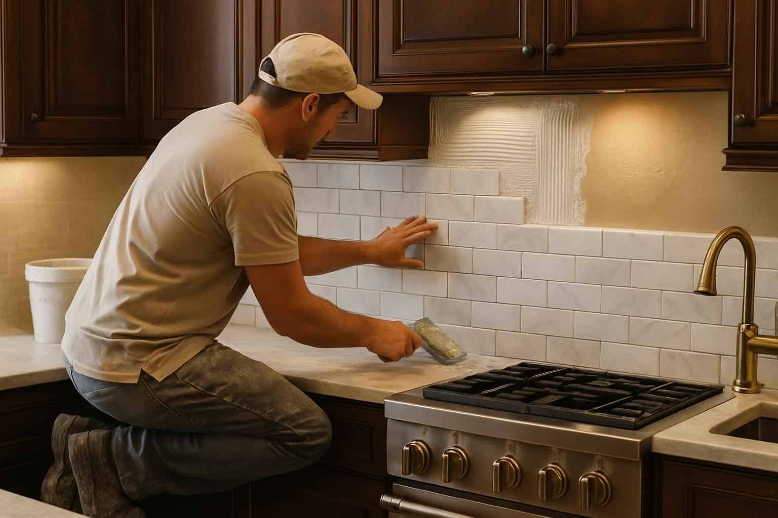 Tile Contractor In Stonewall TX Kitchen Backsplash Tile Installer in Stonewall TX