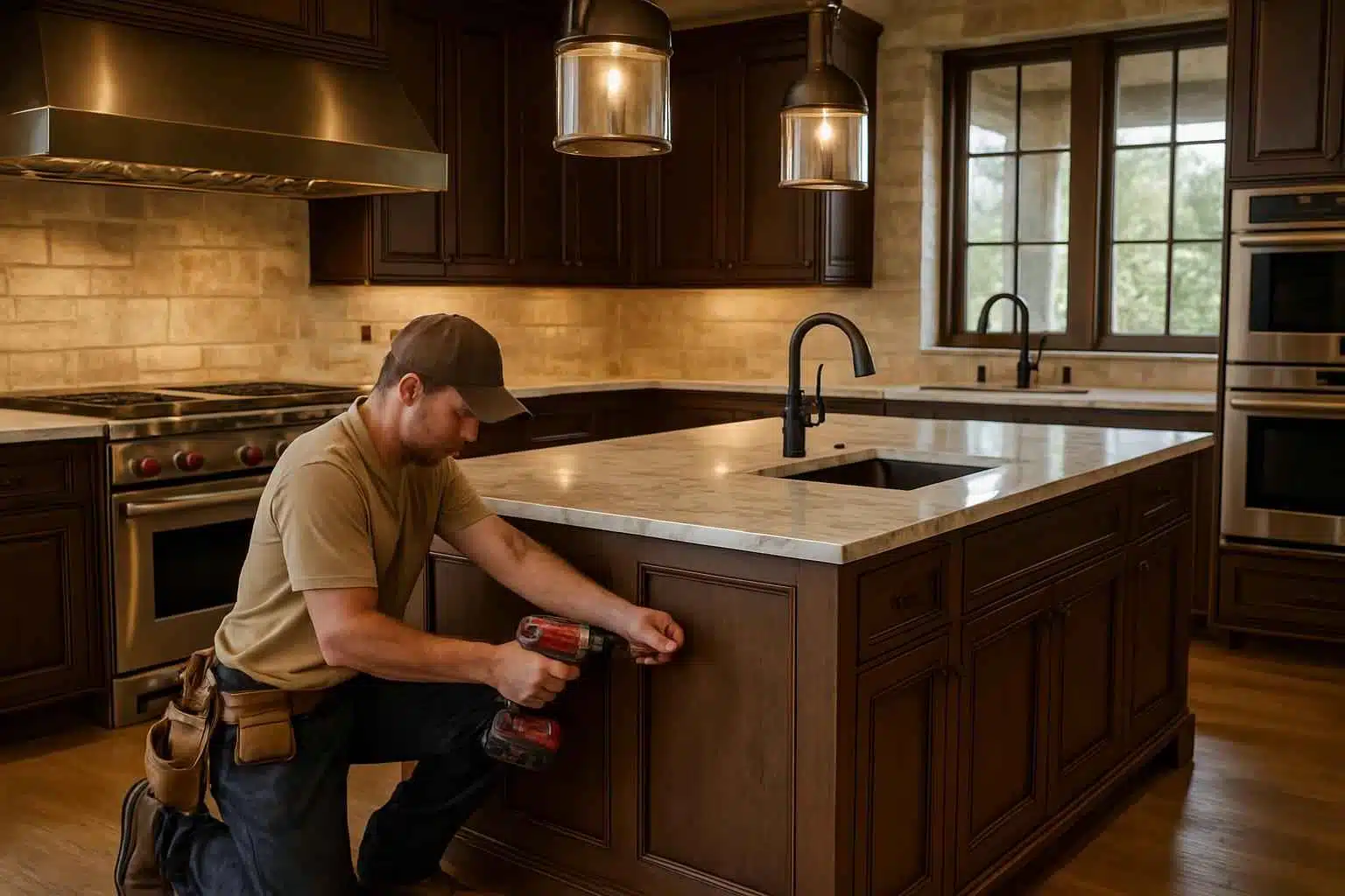 Kitchen Island Installation Contractor in Stonewall TX