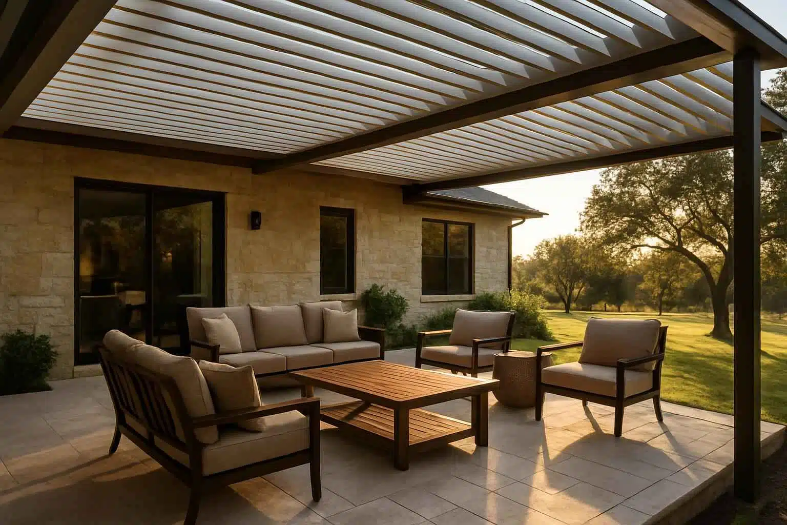 Louvered Patio Cover Installer in Fredericksburg TX