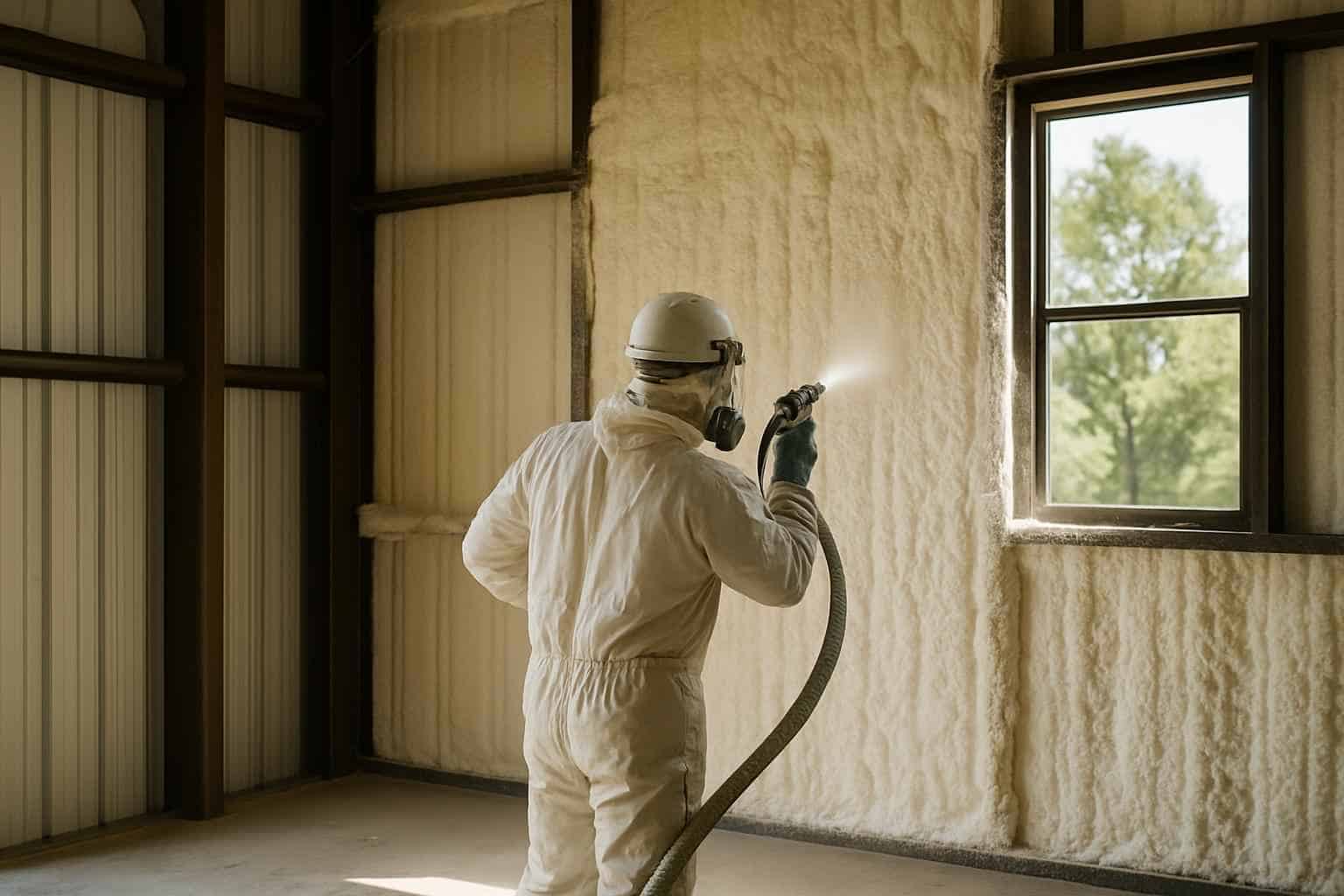 Metal Building Spray Foam Contractor in Luckenbach TX