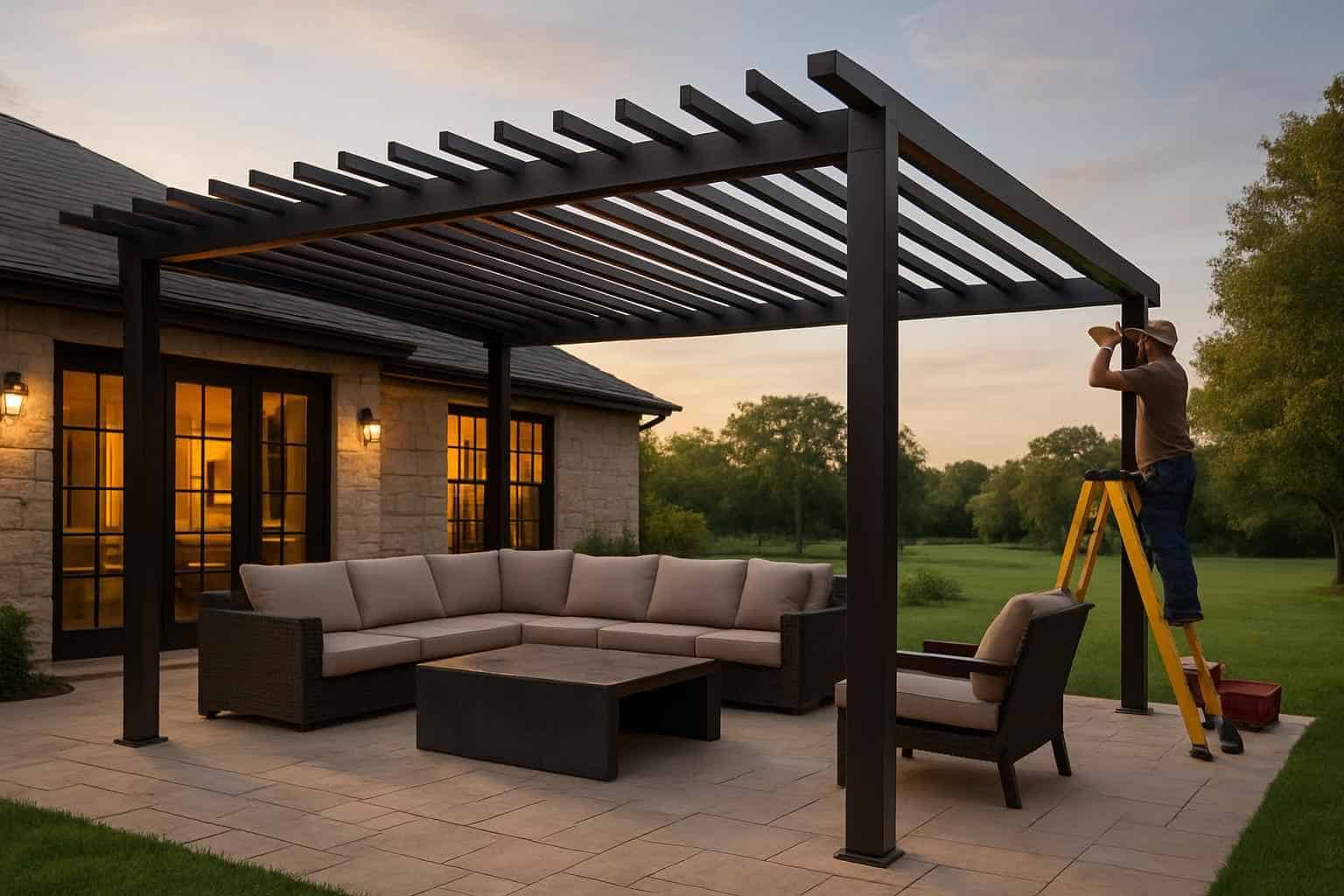 Pergola Contractor In Luckenbach TX Metal Pergola Builder in Luckenbach TX