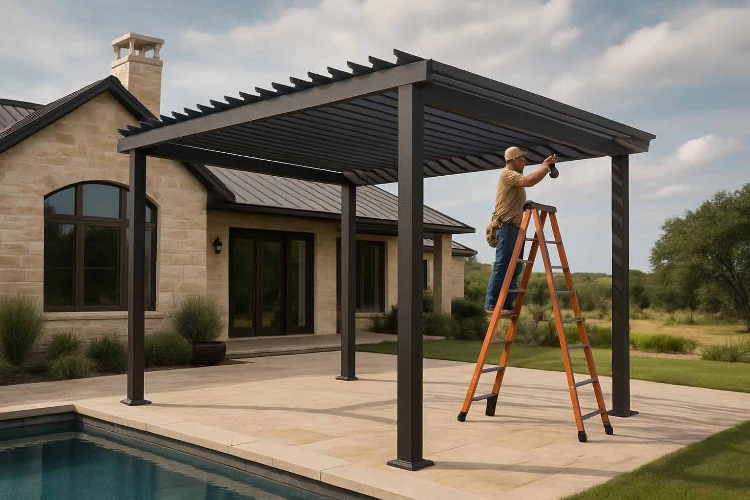 Pergola Contractor In Willow City TX Metal Pergola Builder in Willow City TX