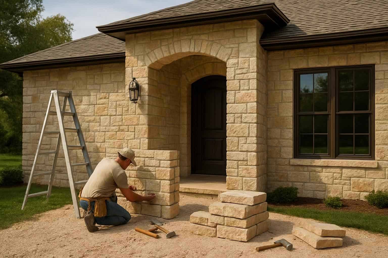Stone Contractor In Luckenbach TX Natural Stone Siding Contractor in Luckenbach TX