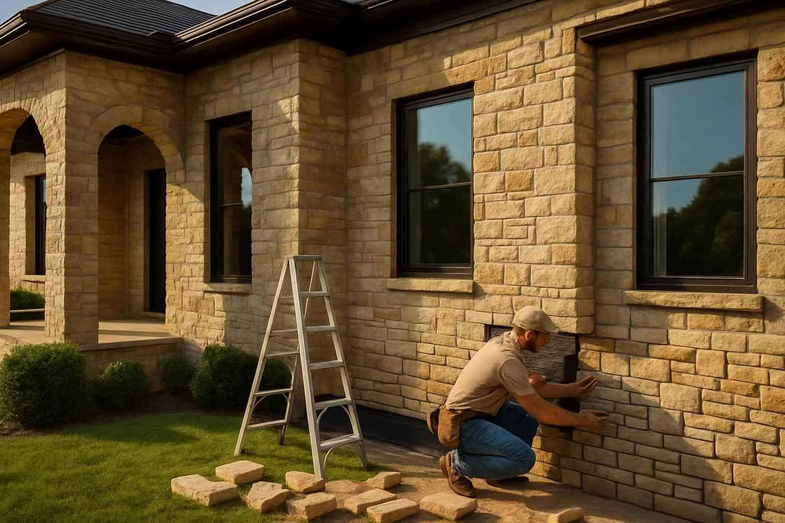 Stone Contractor In Stonewall TX Natural Stone Siding Contractor in Stonewall TX
