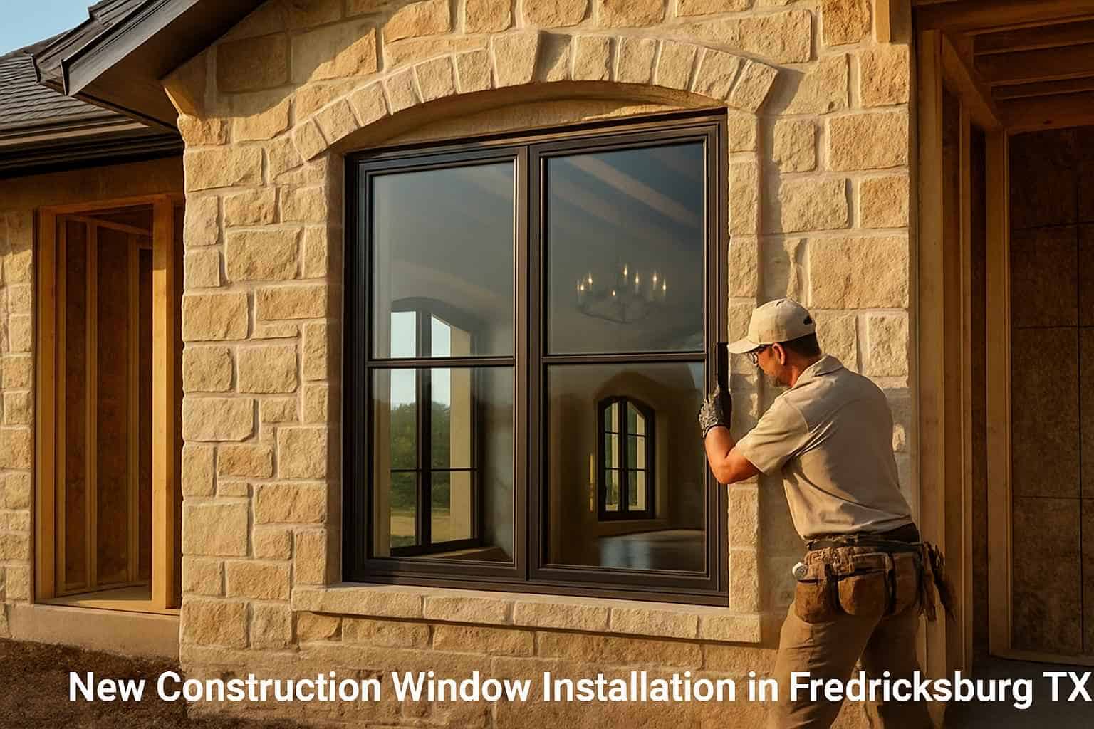 New Construction Window Installation in Fredericksburg TX