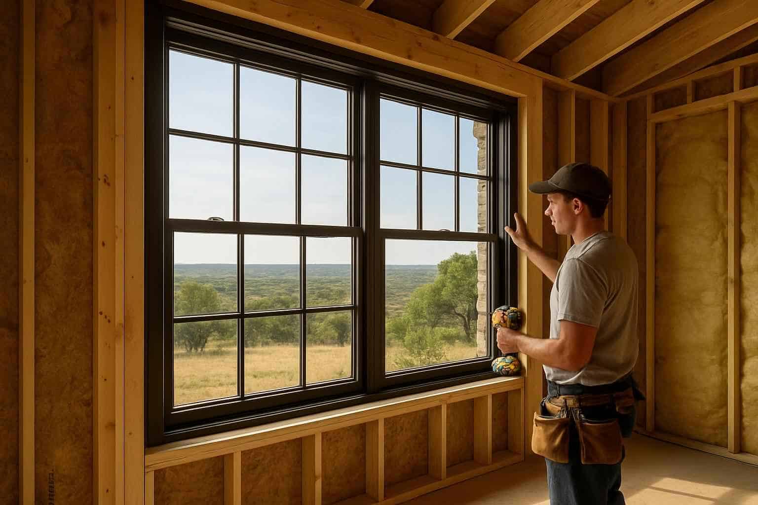 Custom Window Installation Contractor In Willow City TX New Construction Window Installation in Willow City Texas