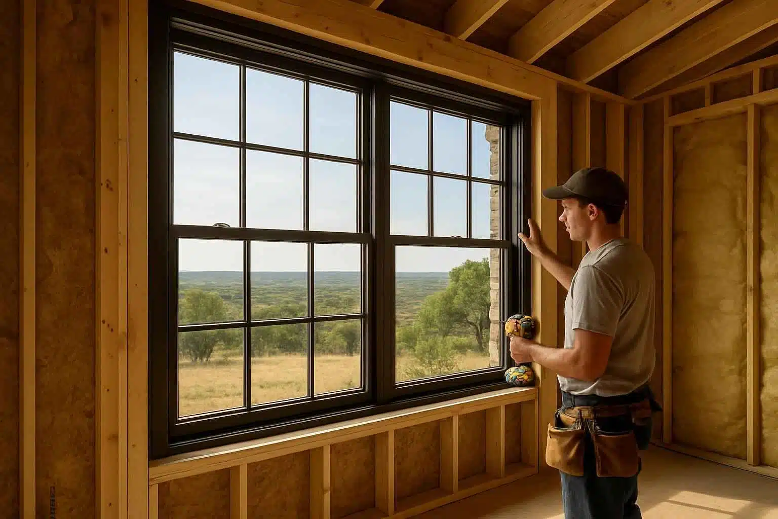 New Construction Window Installation in Willow City Texas