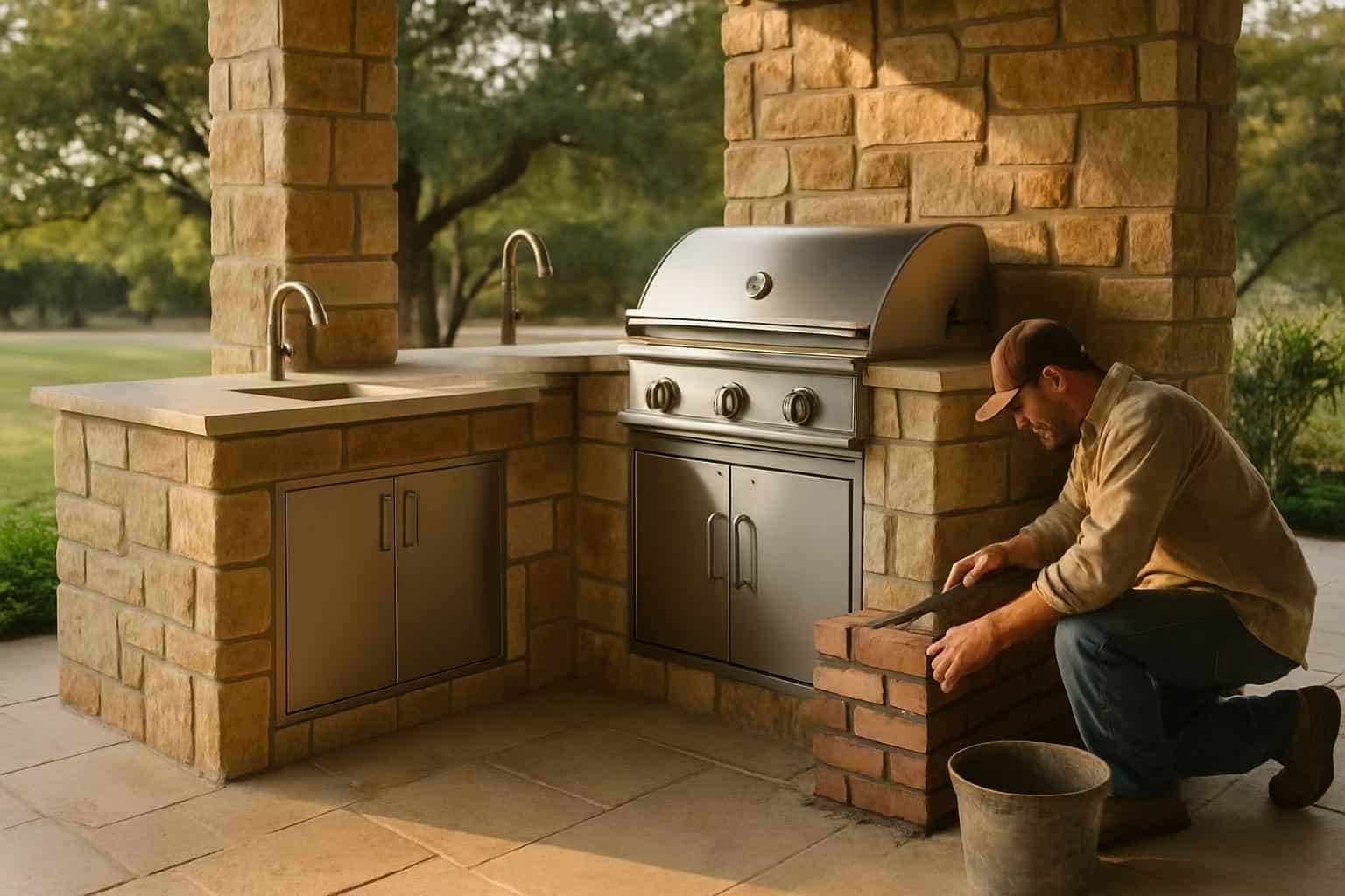 Masonry Contractor In Fredericksburg TX Outdoor Kitchen Masonry Contractor in Fredericksburg TX