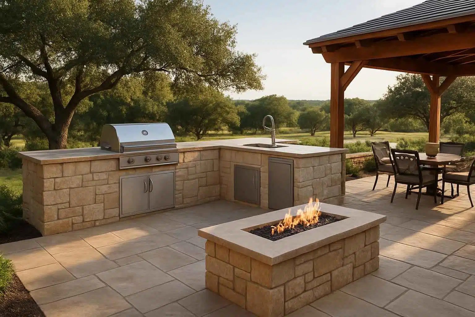Outdoor Kitchen Patio Builder in Stonewall TX