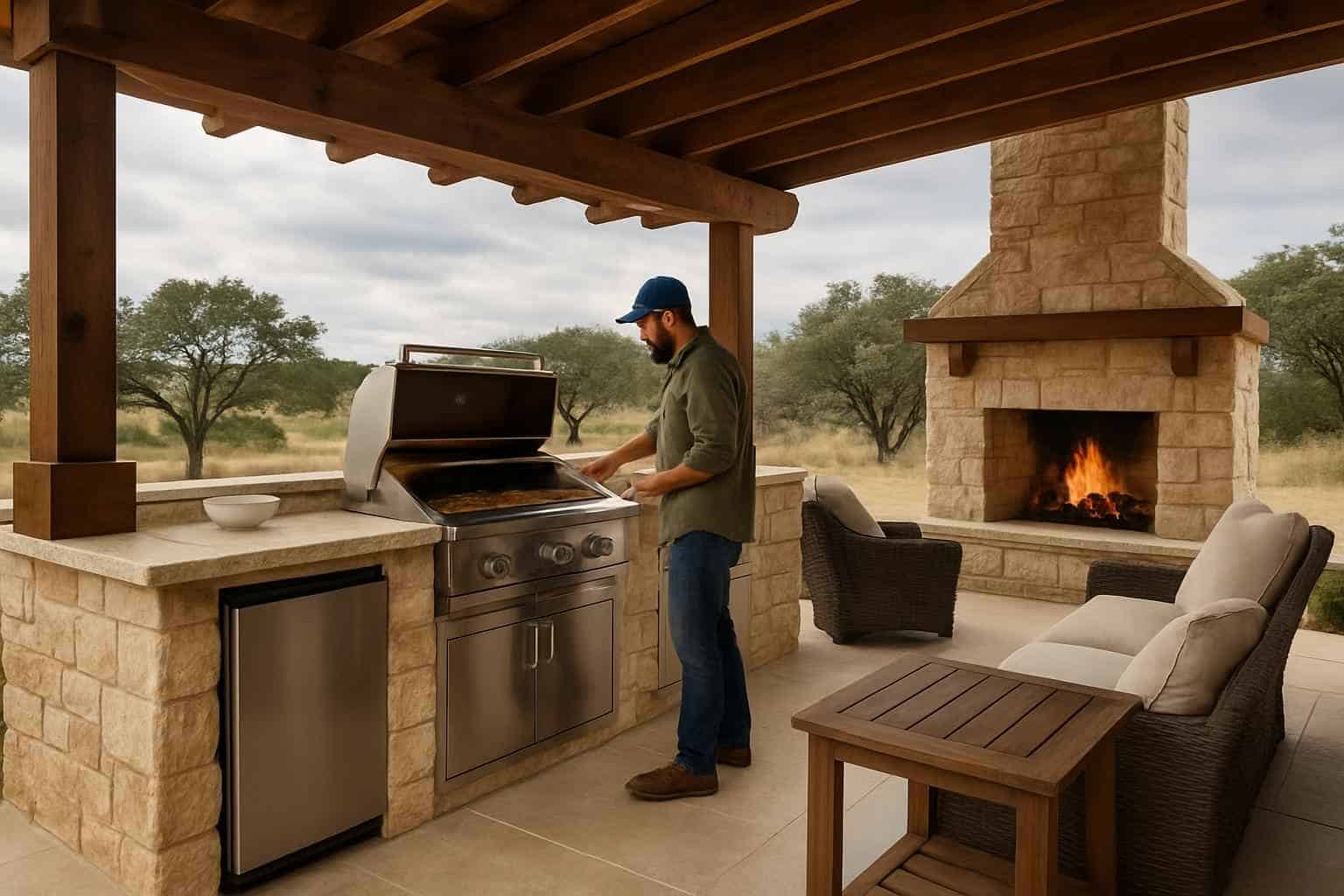 Patio Construction Contractor In Willow City TX Outdoor Kitchen Patio Builder in Willow City TX
