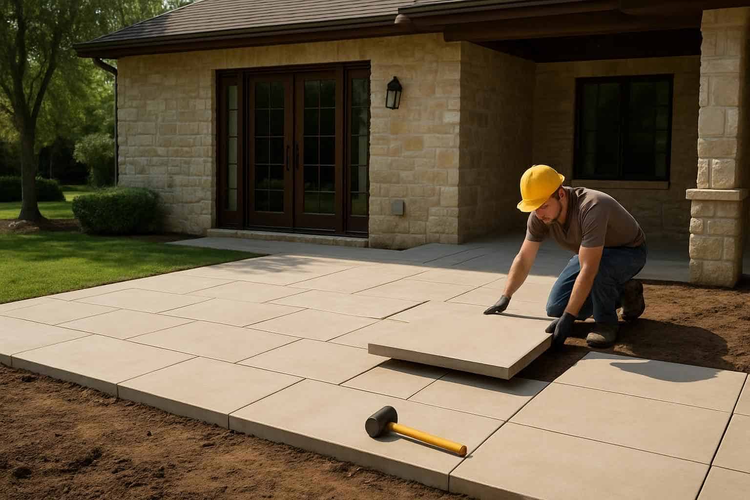 Patio Slab Installation Service in Stonewall TX