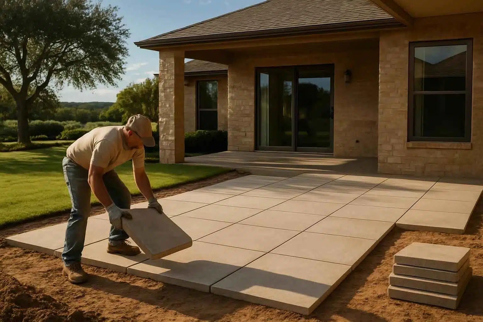 Patio Slab Installation Service in Willow City TX