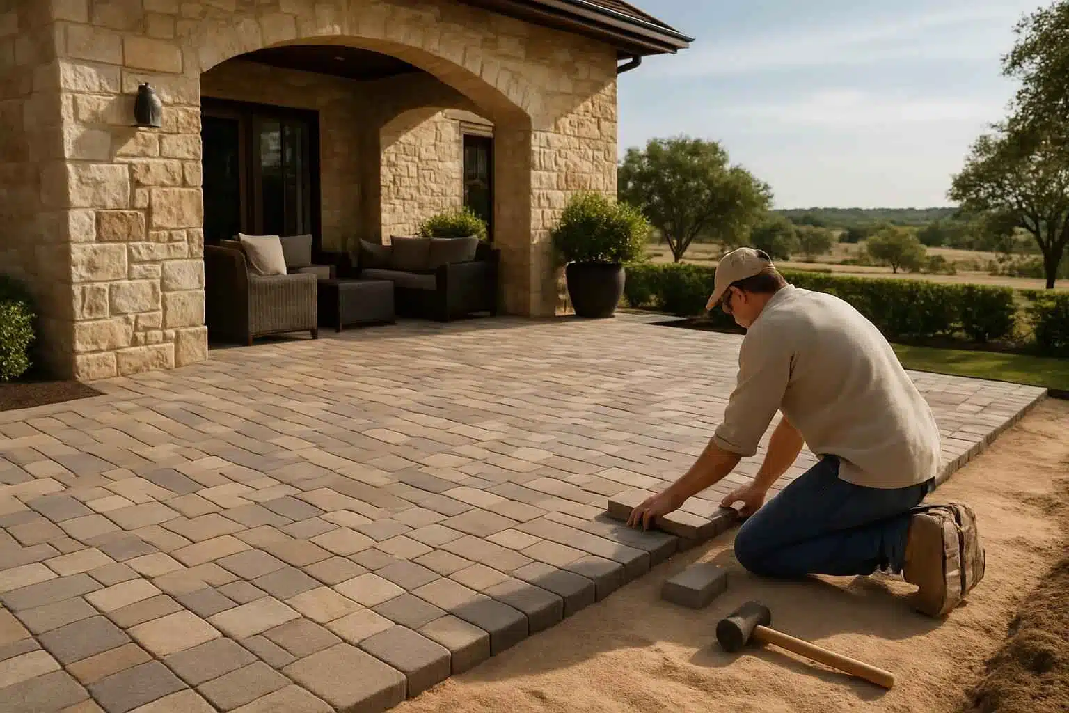 Paver Patio Installation Company in Stonewall TX