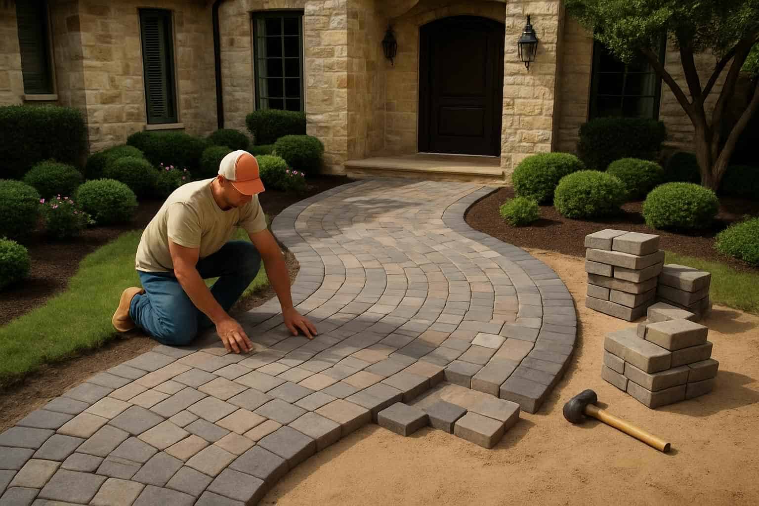 Paver Walkway Installation Service in Luckenbach TX