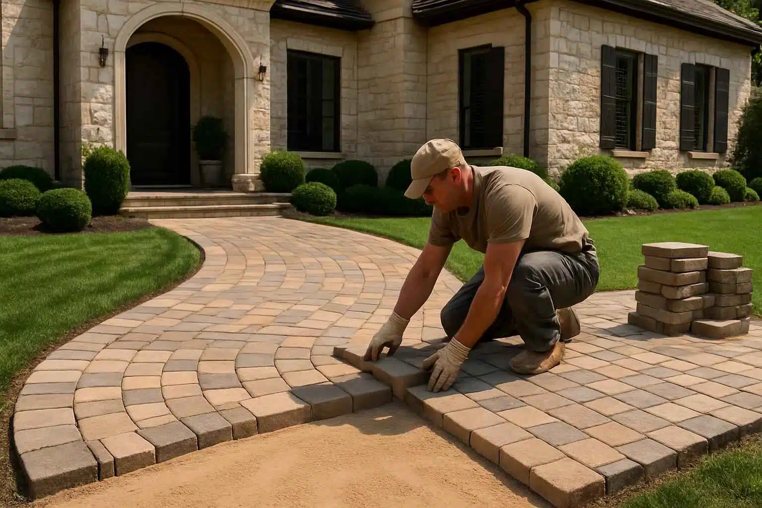 Paver Walkway Installation Service in Stonewall TX