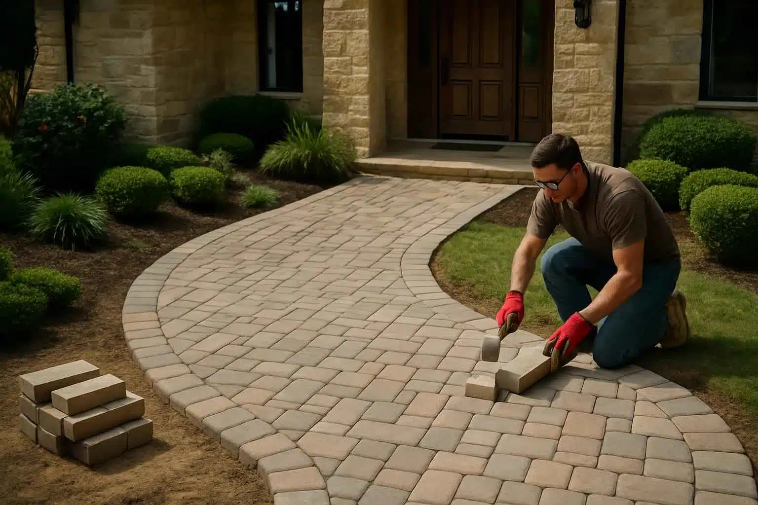 Paver Walkway Installation Service in Willow City TX