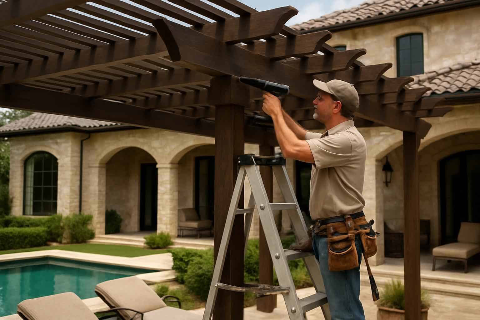 Pergola Contractor In Stonewall TX Pergola Repair Service in Stonewall TX