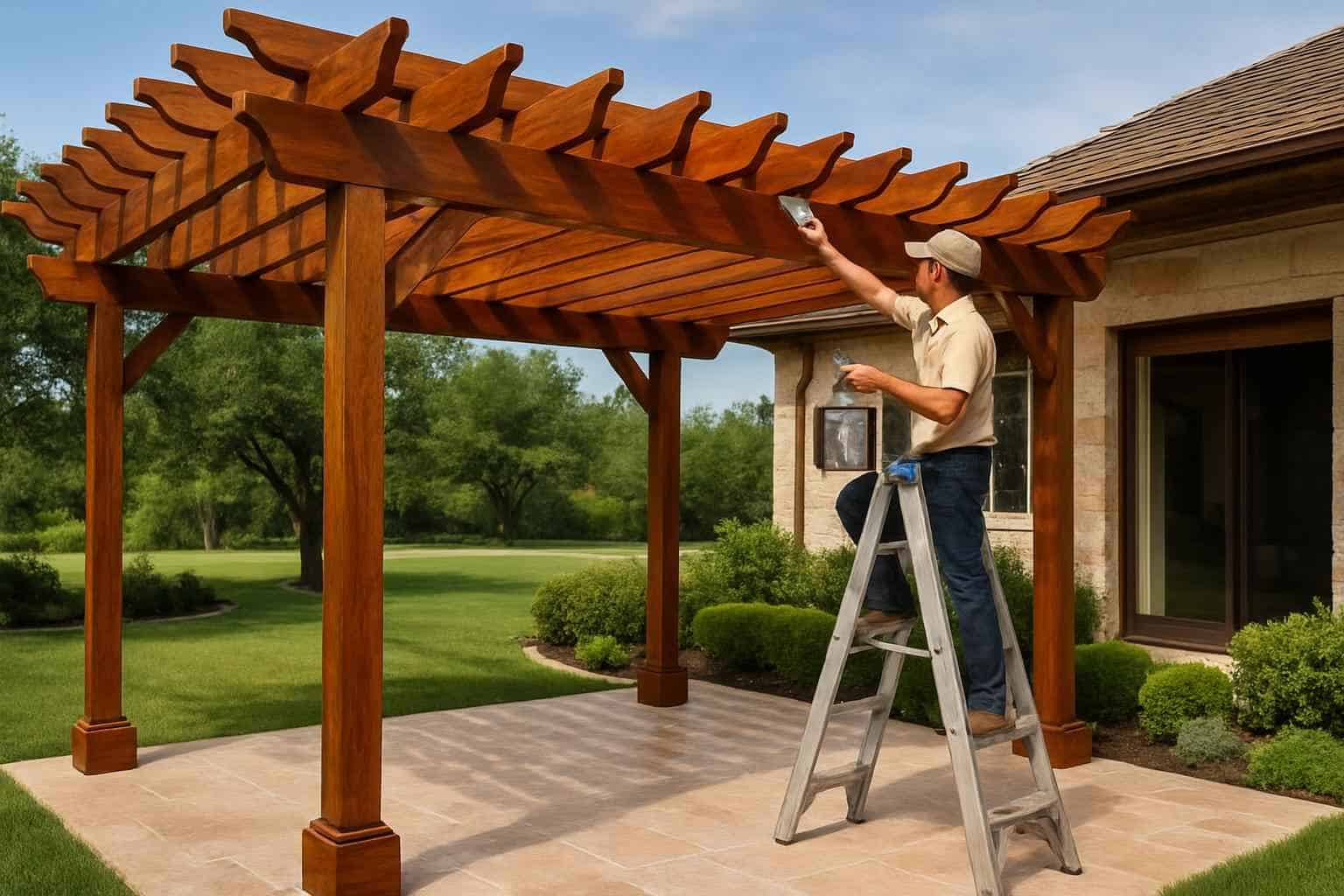Pergola Contractor In Fredericksburg TX Pergola Stain Service in Fredericksburg TX