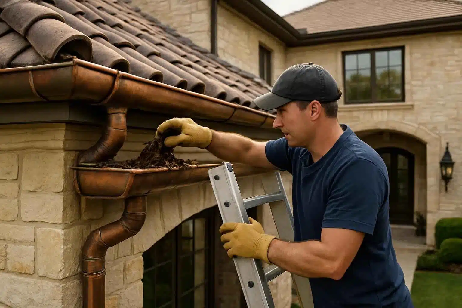 Rain Gutter Cleaning Service in Stonewall TX