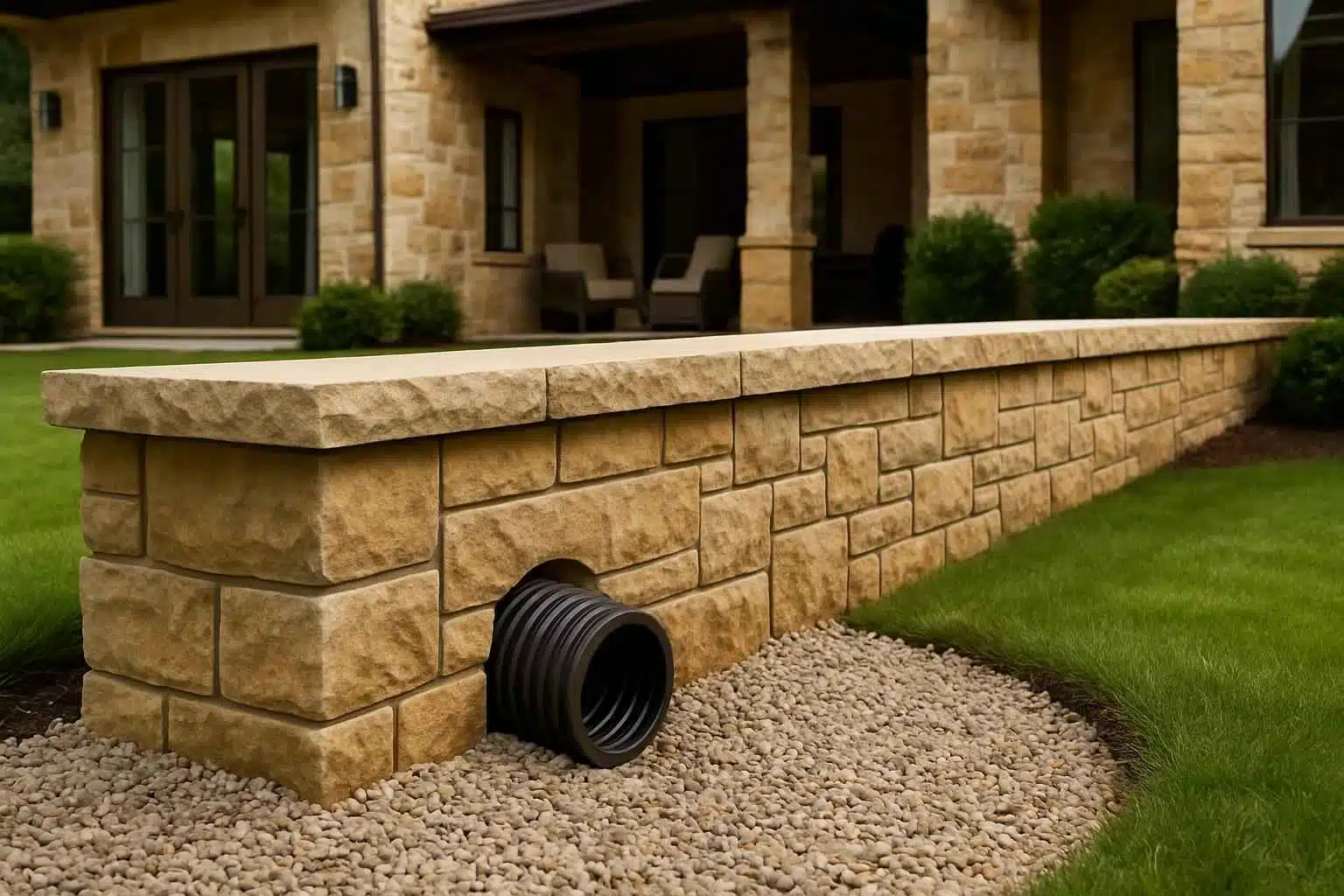 Retaining Wall Drainage Service in Fredericksburg TX