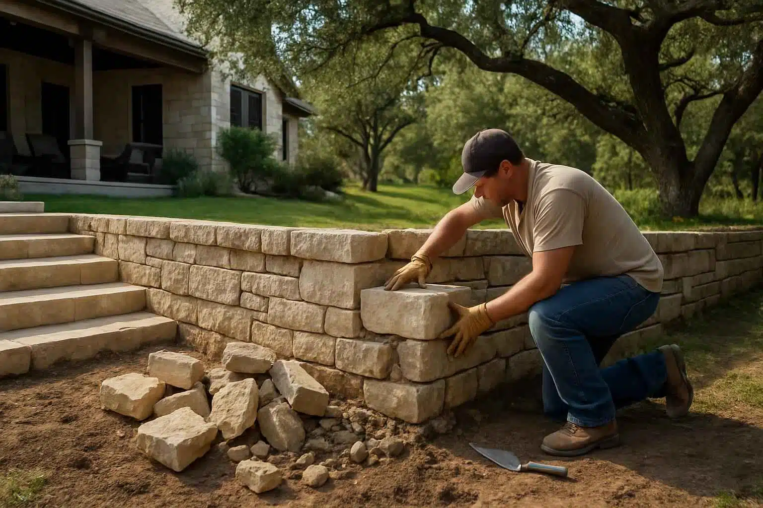 Retaining Wall Repair Service in Luckenbach TX