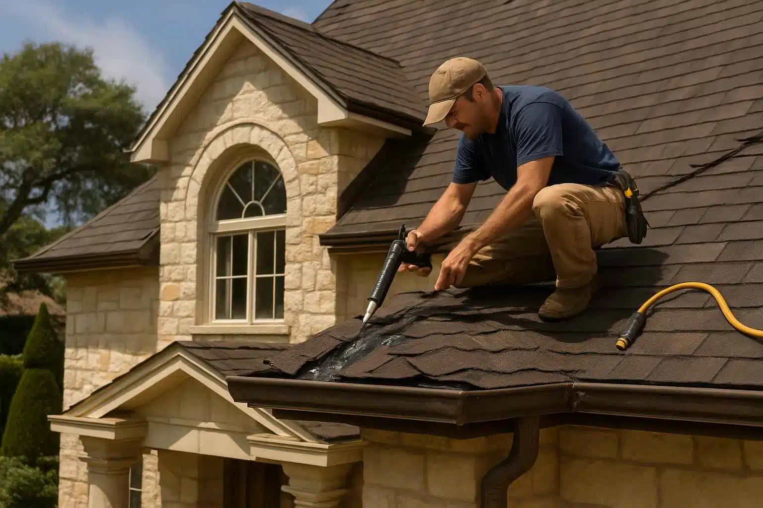Roof Leak Repair Service in Hye TX