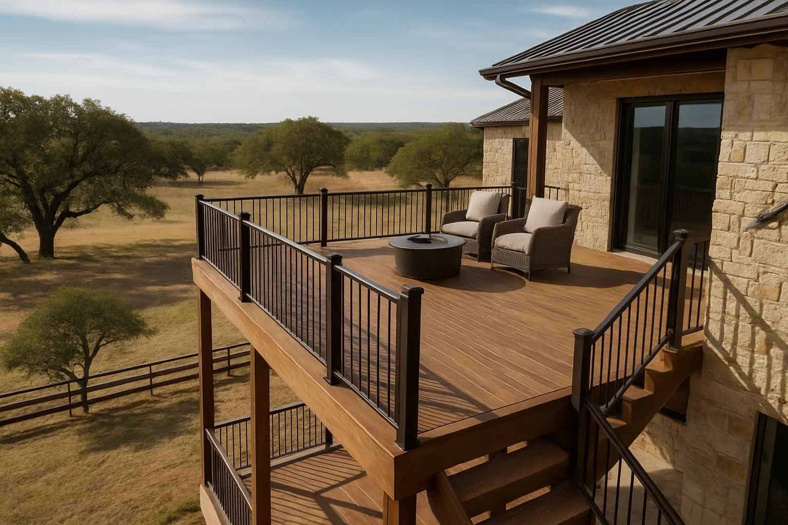 Deck Construction Contractor In Luckenbach TX Second Story Deck Builder in Luckenbach TX