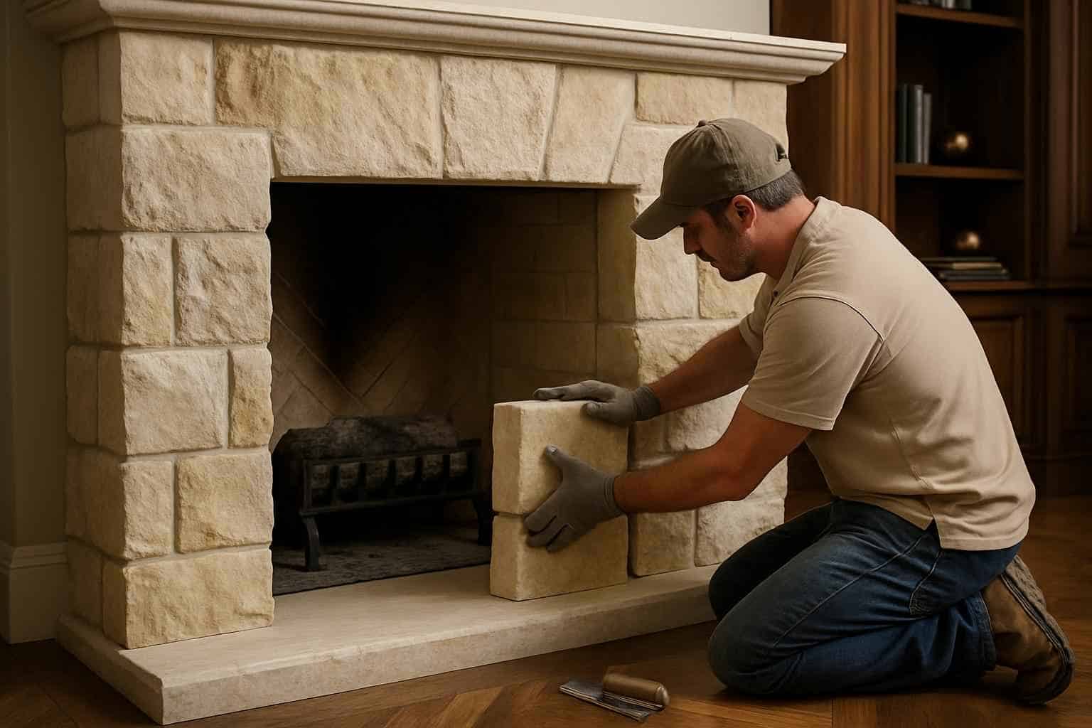 Stone Contractor In Fredericksburg TX Stone Fireplace Surround Installer in Fredericksburg TX