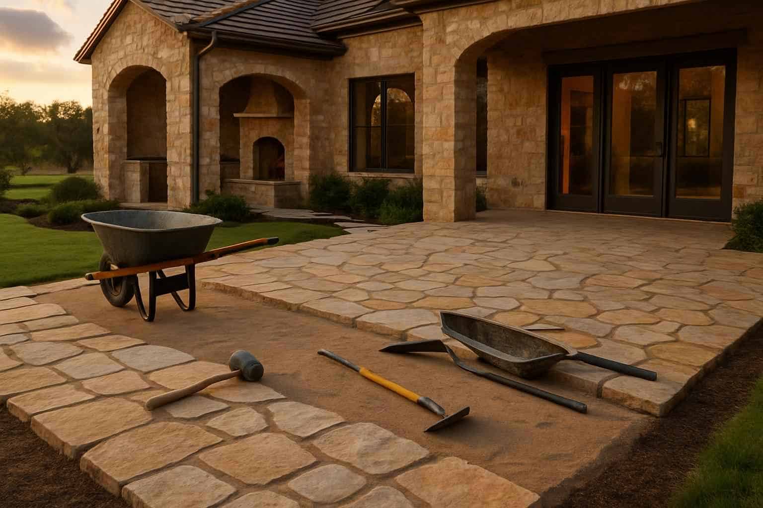 Stone Contractor In Willow City TX Stone Patio Installation Service in Willow City TX