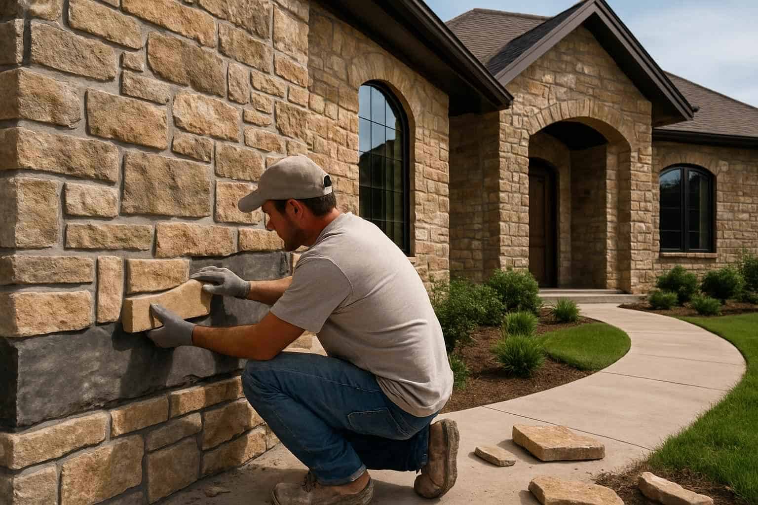 Stone Contractor In Willow City TX Stone Veneer Installation Service in Willow City TX