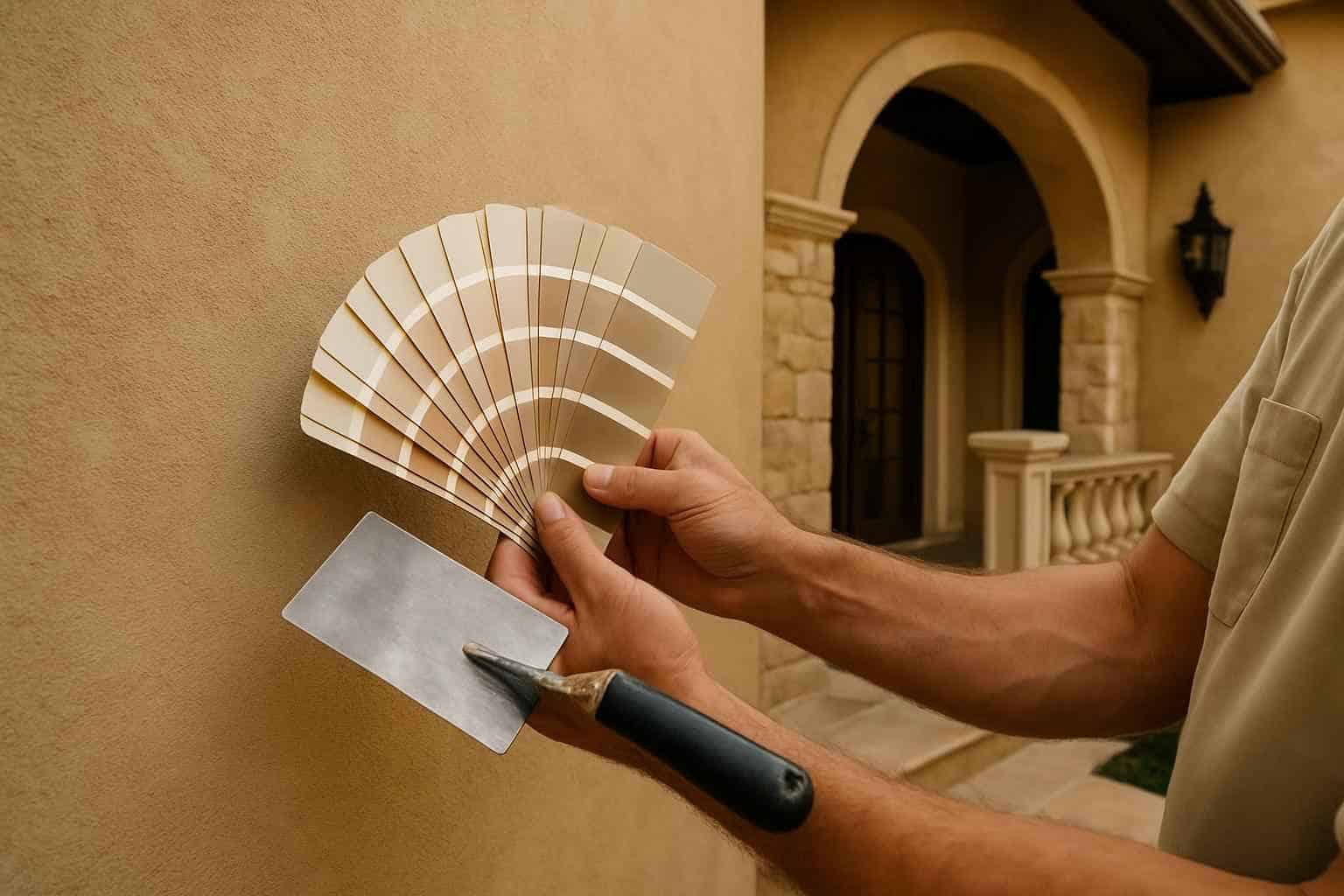 Stucco Repair Contractor In Stonewall TX Stucco Color Match Service in Stonewall TX