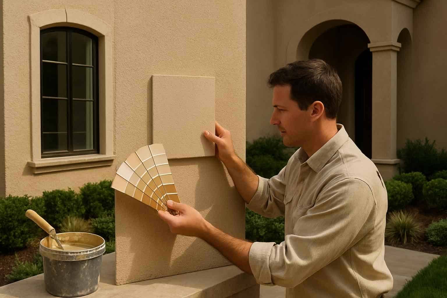 Stucco Repair Contractor In Willow City TX Stucco Color Match Service in Willow City TX