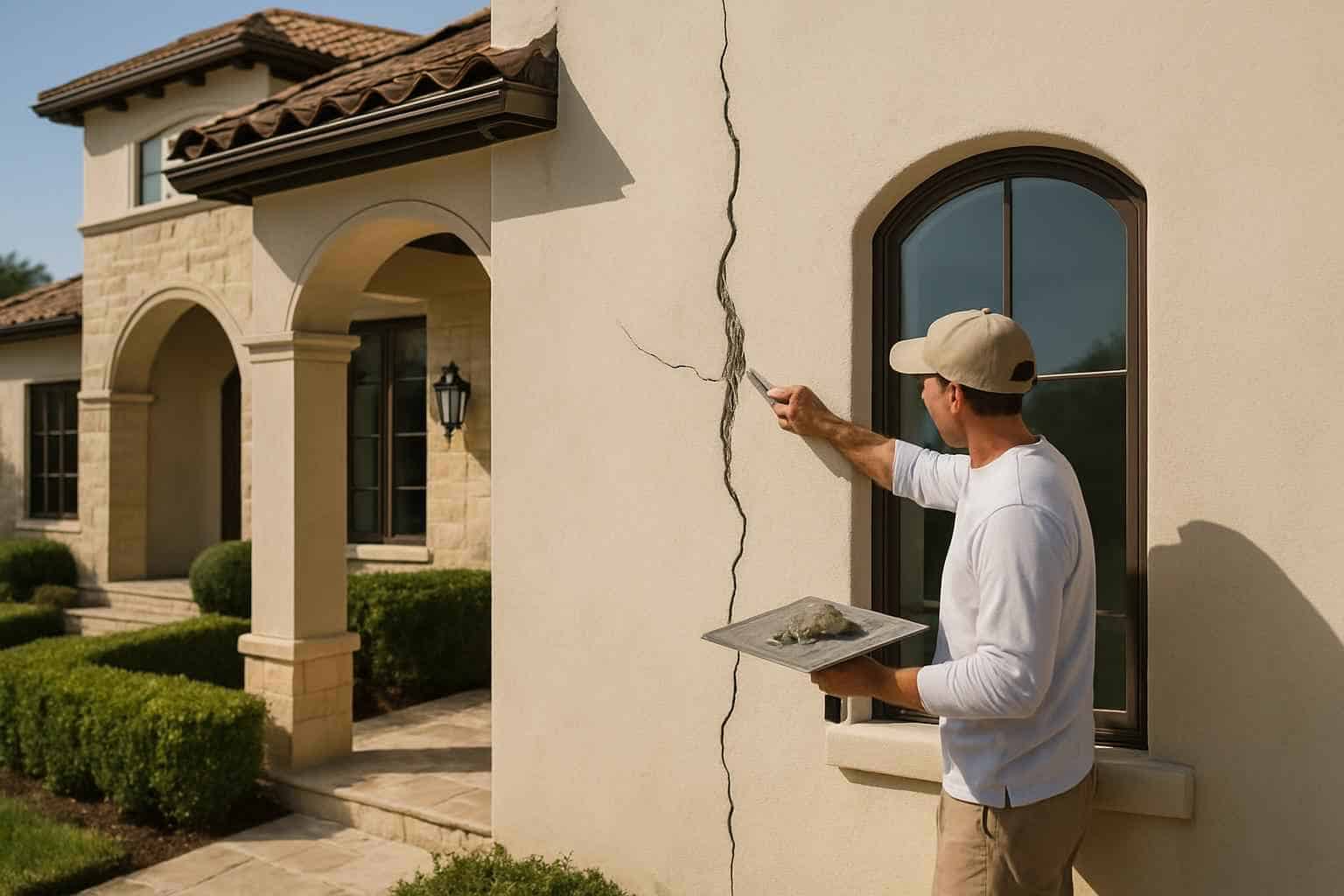 Stucco Repair Contractor In Stonewall TX Stucco Crack Repair Service in Stonewall TX