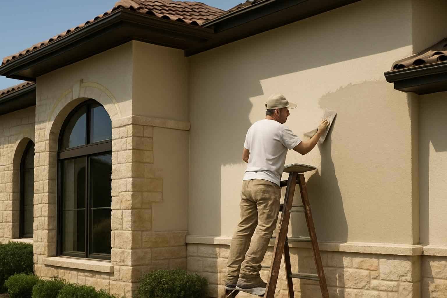 Stucco Repair Contractor In Stonewall TX Stucco Recoat Service in Stonewall TX