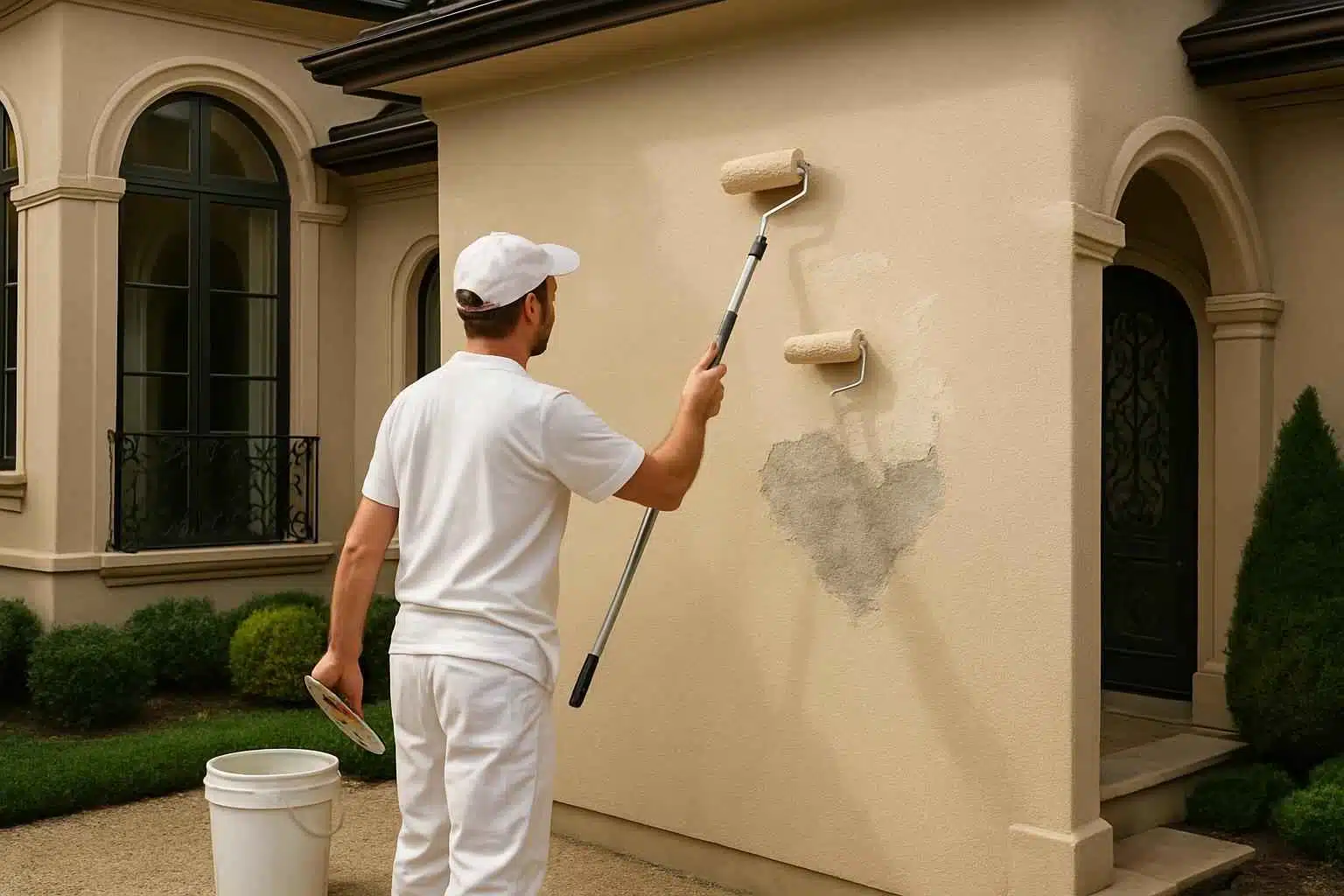 Stucco Repair Paint Service in Hye TX