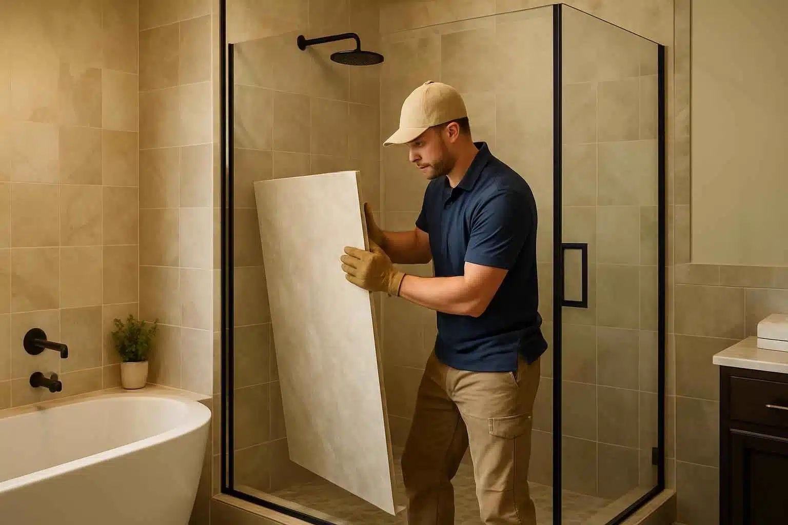 Bathroom Remodeling Contractor In Hye TX Walk In Shower Installer in Hye TX