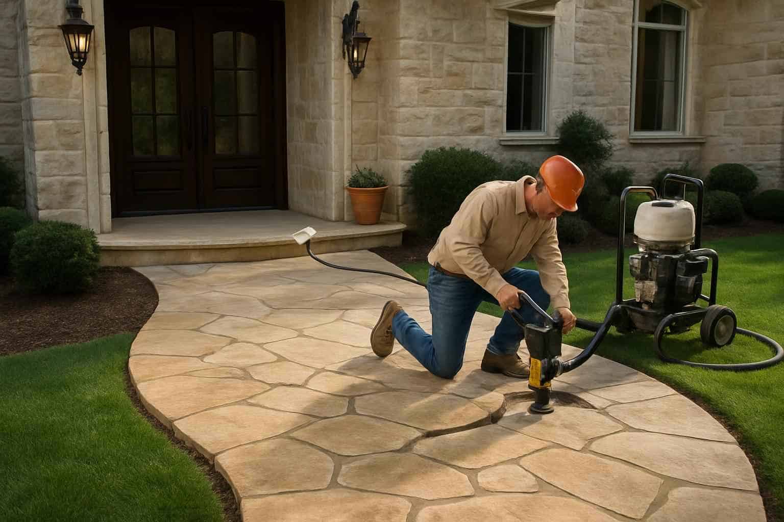 Walkway Repair Leveling Service in Luckenbach TX