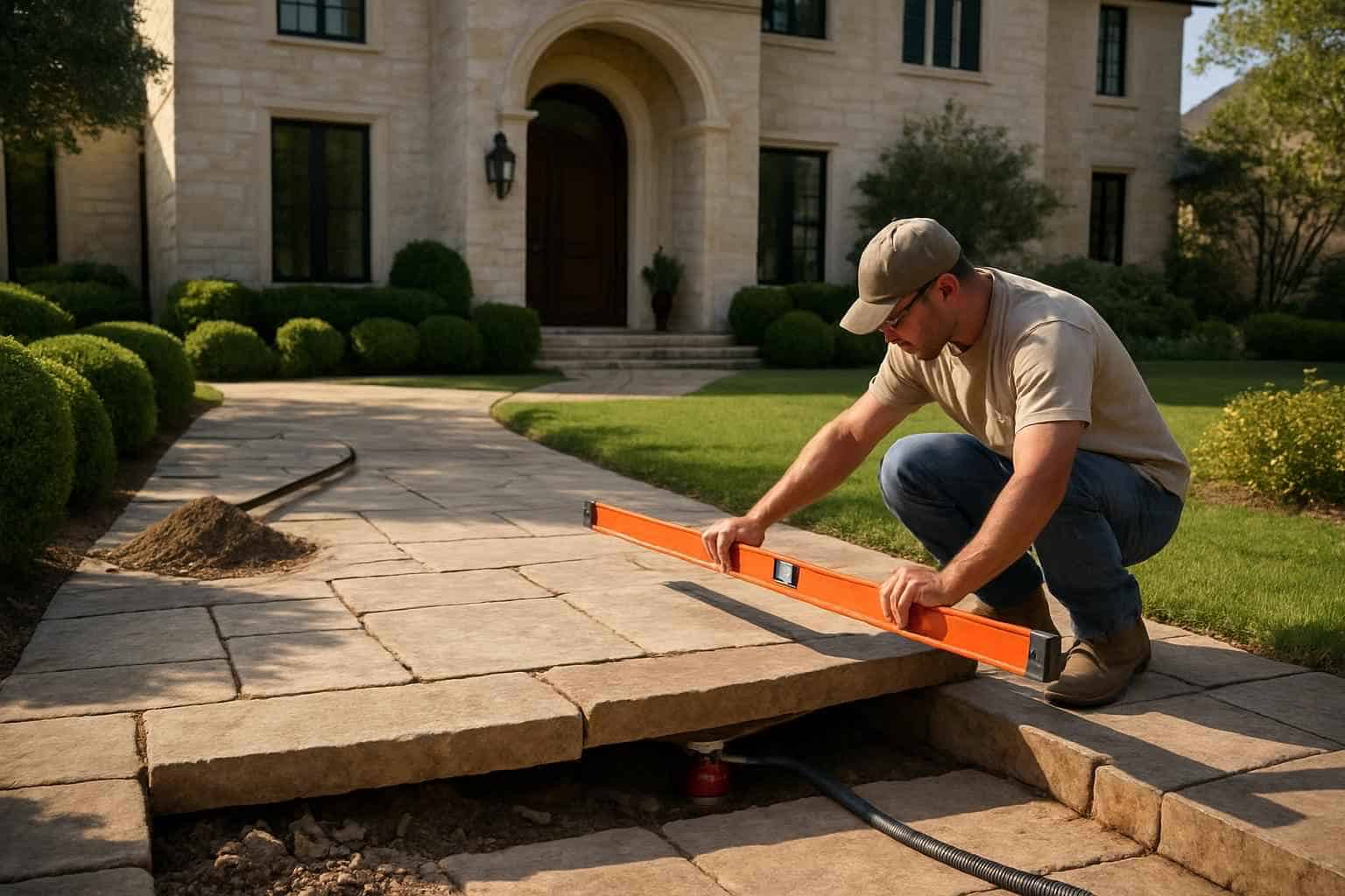Walkway Repair Leveling Service in Stonewall TX
