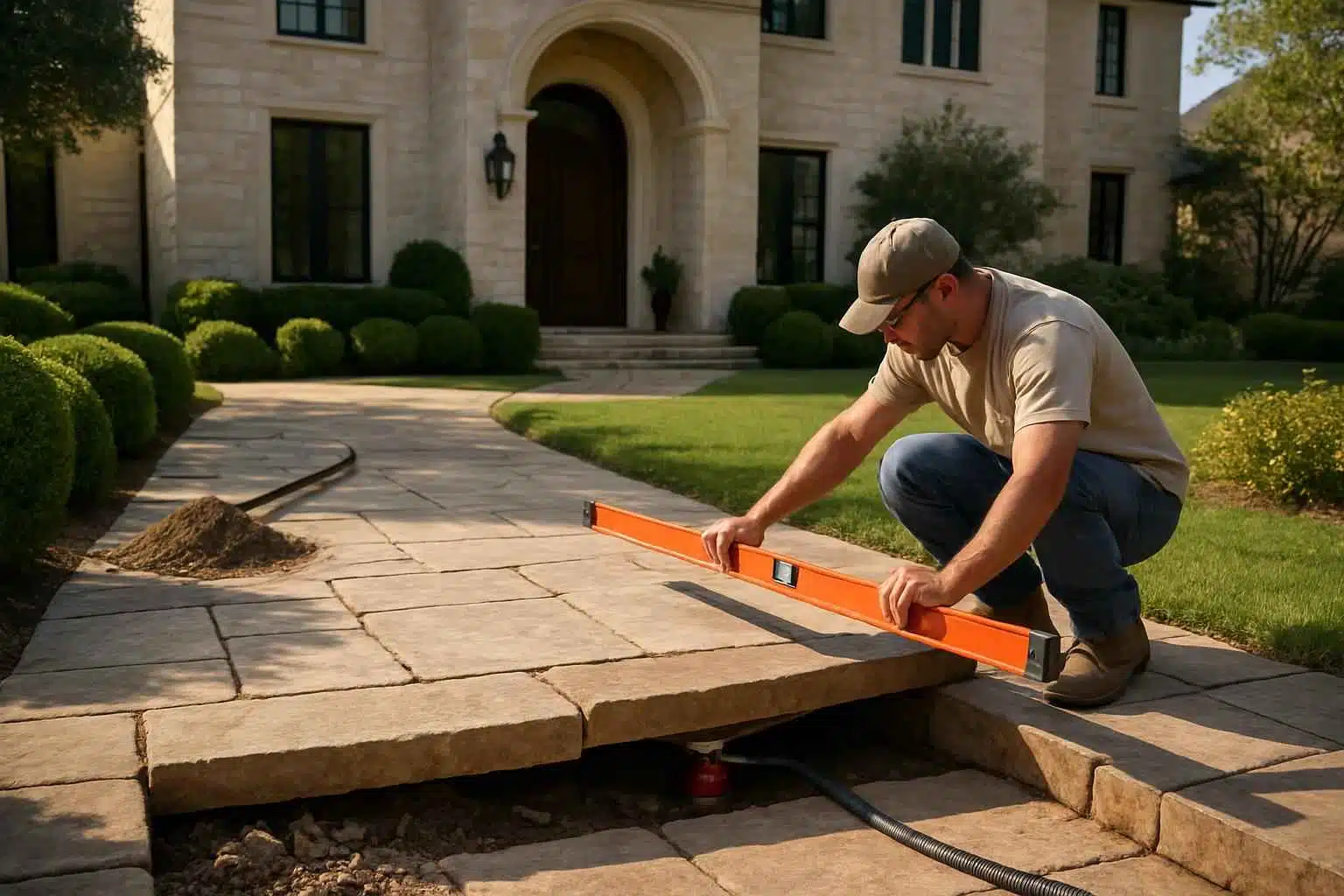Walkway Repair Leveling Service in Stonewall TX