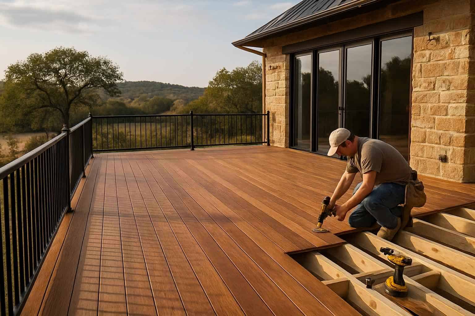 Deck Construction Contractor In Luckenbach TX Wood Deck Builder in Luckenbach TX