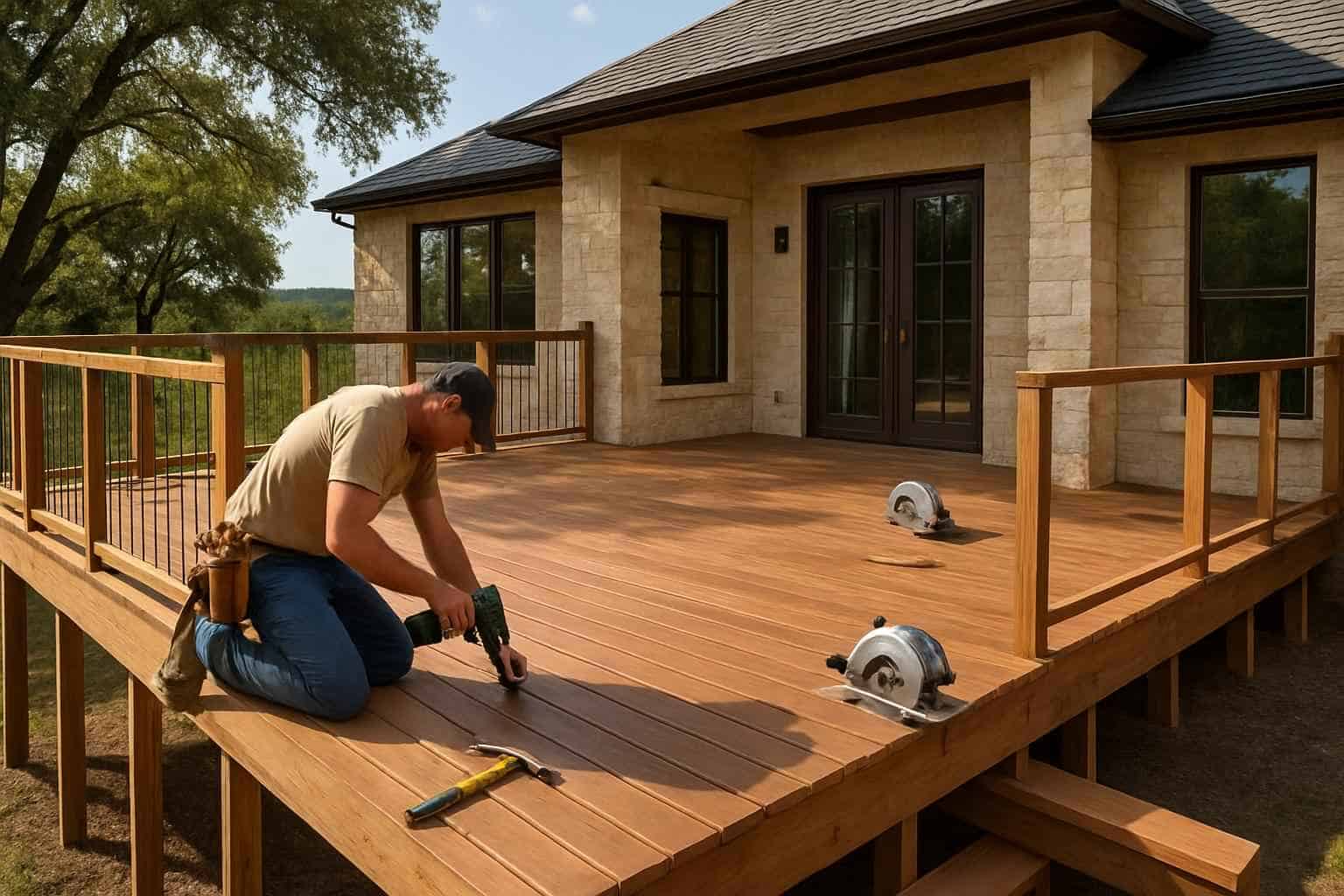 Deck Construction Contractor In Willow City TX Wood Deck Builder in Willow City TX