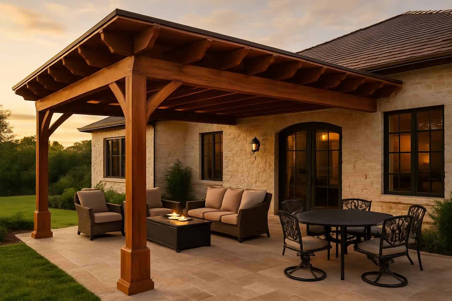 Patio Cover Installation Contractor In Fredericksburg TX Wood Patio Cover Installer in Fredericksburg TX