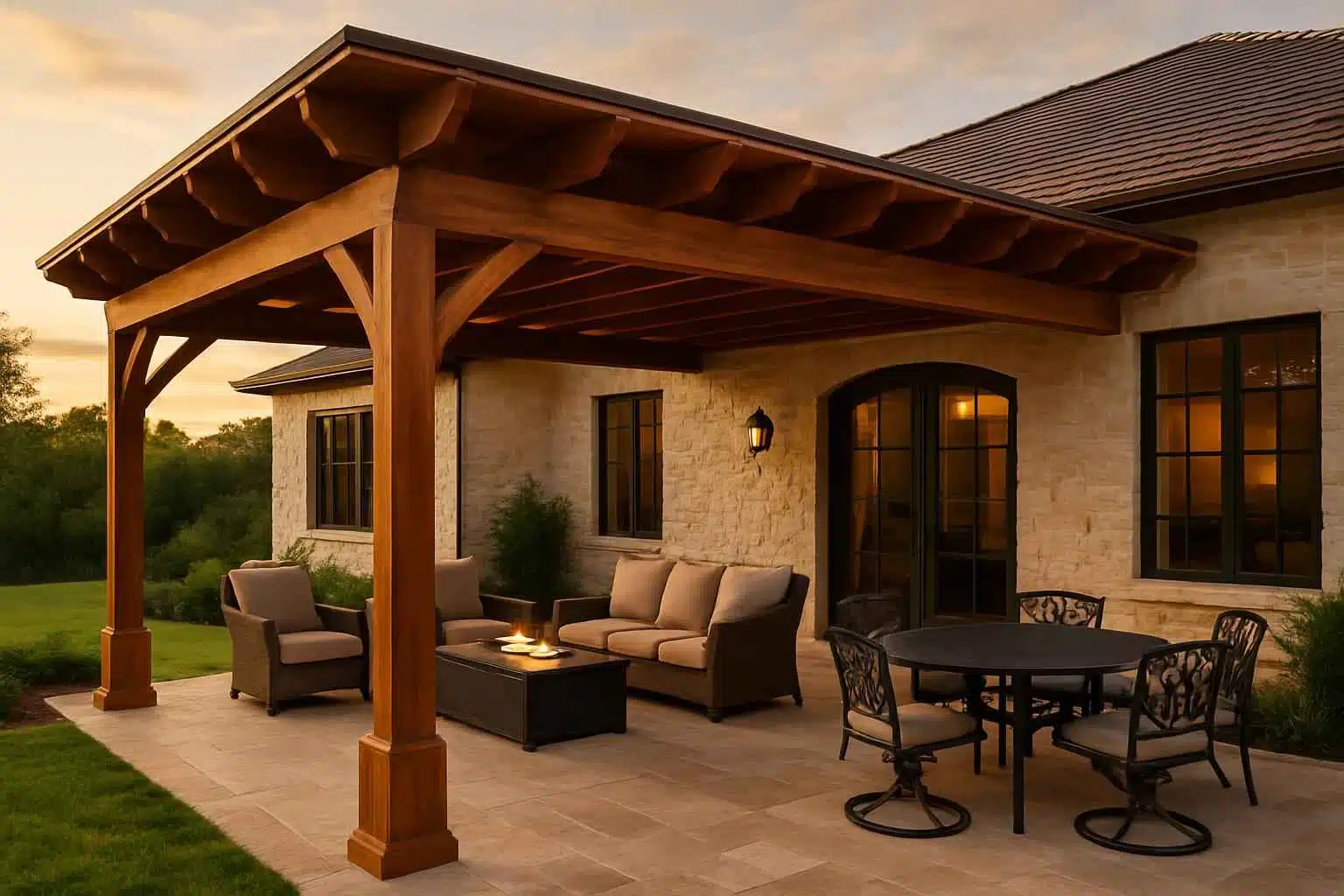 Wood Patio Cover Installer in Fredericksburg TX