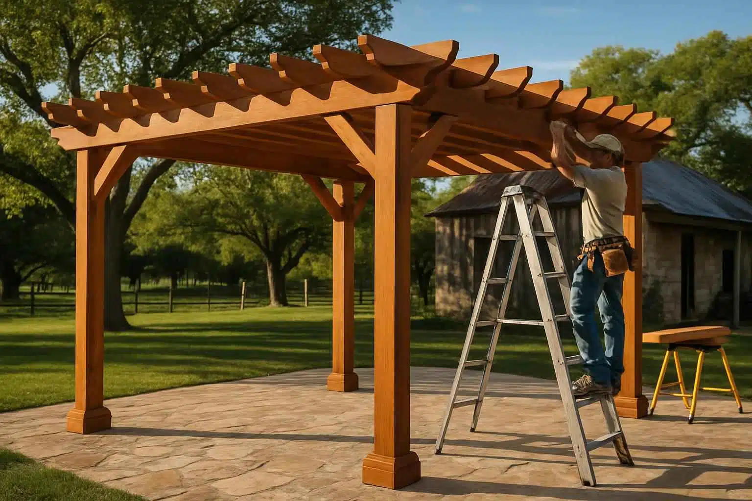 Wood Pergola Builder in Luckenbach TX