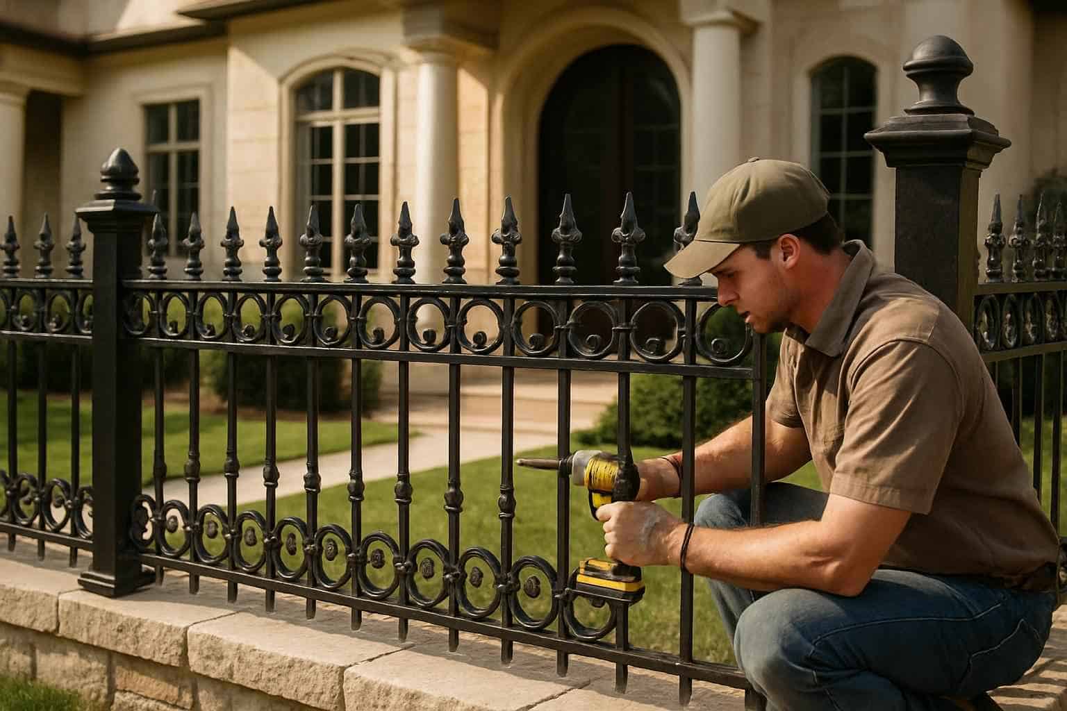 Fence Installation Contractor In Fredericksburg TX Wrought Iron Fence Installer in Fredericksburg TX