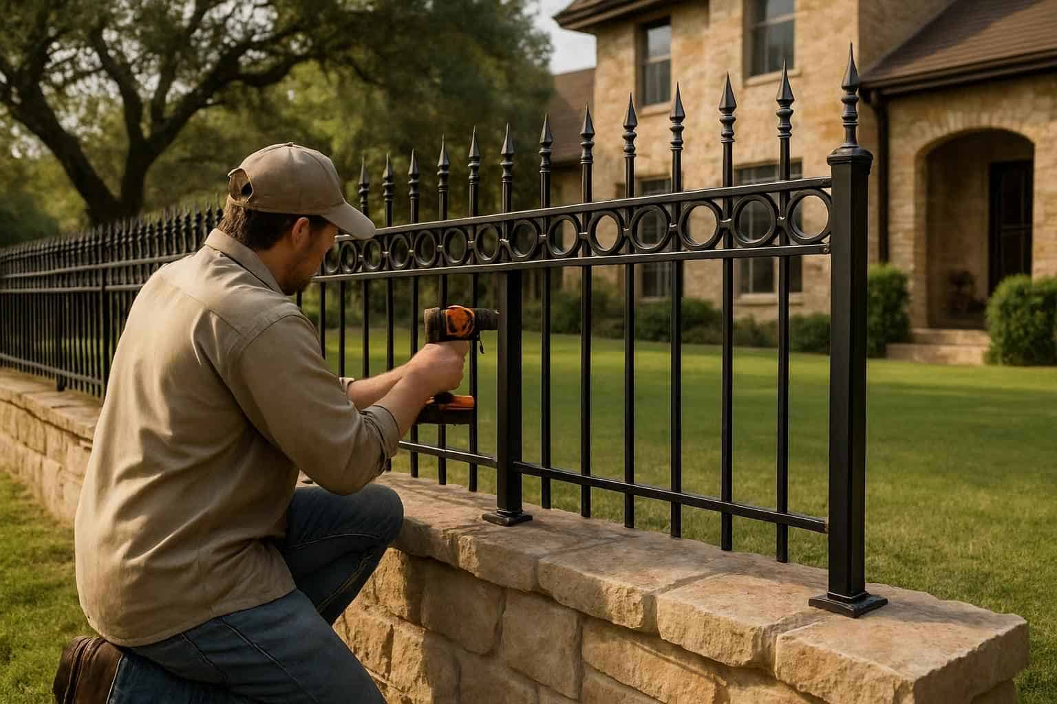 Fence Installation Contractor In Stonewall TX Wrought Iron Fence Installer in Stonewall TX
