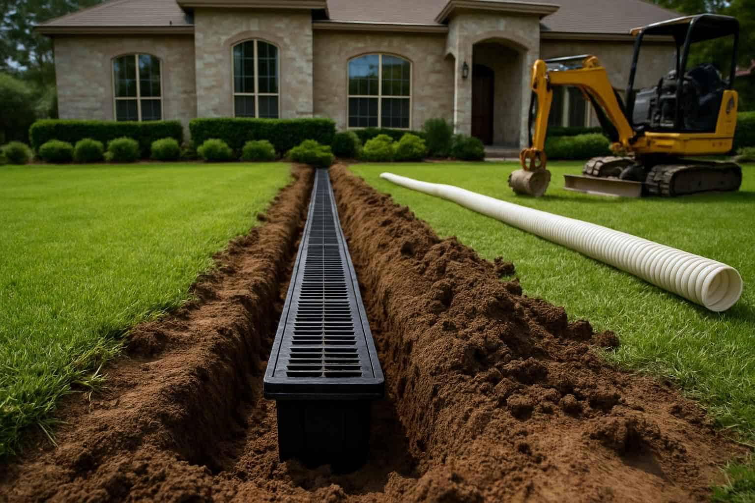 Drainage Solutions Contractor In Fredericksburg TX Yard Drainage Company in Fredericksburg TX
