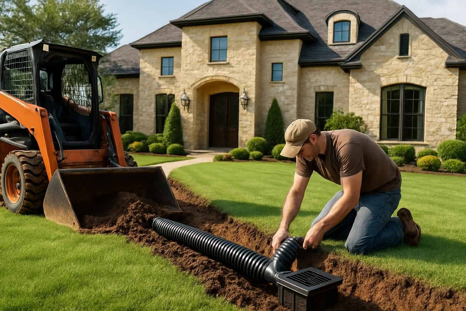 Yard Drainage Company in Hye TX